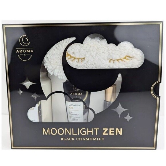 Moonlight Zen Black Chamomile Bath and Body Works Aroma Gift Set 4 pc - Picture 7 of 8